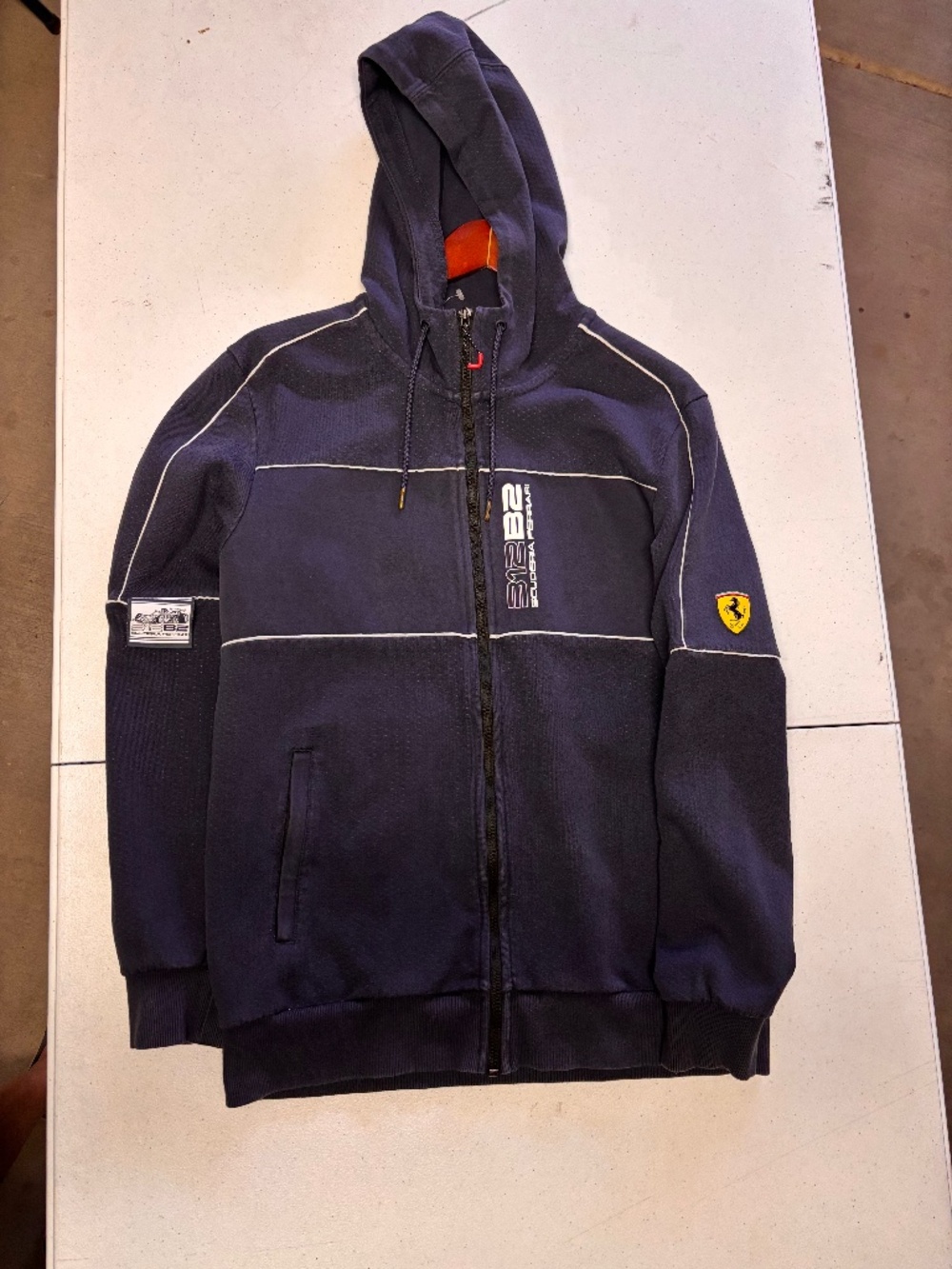 Nice mens medium Puma Ferrari Racing hooded jacket